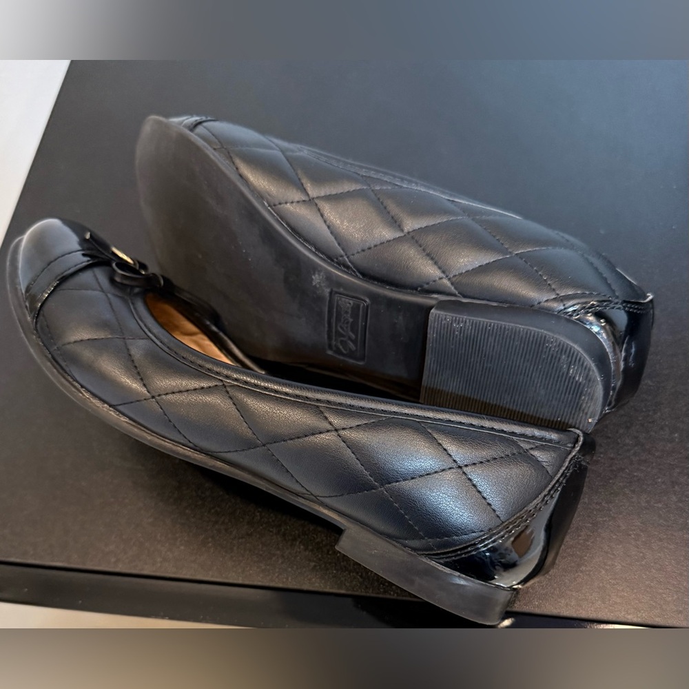 Jacklyn Smith Elegant Black Women's Flats Quilted Shoes sizes:6” - Picture 9 of 10